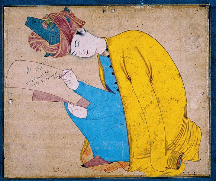 File:6 Dust Muhammad. Portrait of Shah Abu'l Ma‘ali. ca. 1556 Aga Khan Collection.jpg