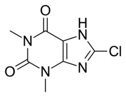 8-Chlorotheophylline.svg