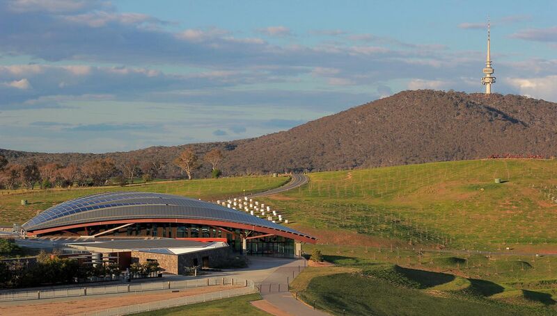 File:Canberra National Arboretum with Telstra Tower, Canberra ACT.JPG