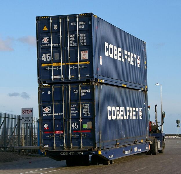 File:Moving Cobelfret Containers at Humber Sea Terminal.jpg