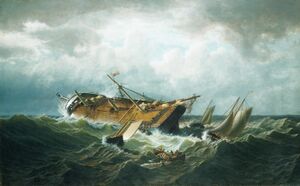 Shipwreck off Nantucket (Wreck off Nantucket after a Storm) MET ap1971.192.jpg