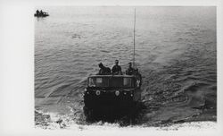 Company B, 11th Motor Transport Battalion Marines test an M116 Husky amphibious vehicle.jpg