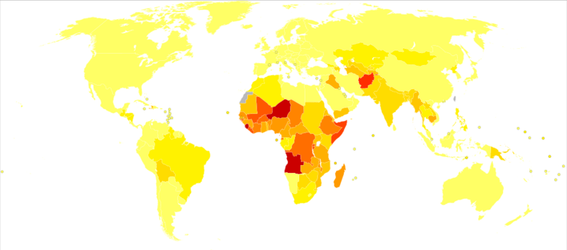 File:Diarrhoeal diseases world map - DALY - WHO2004.svg