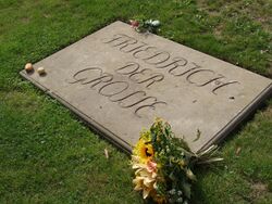 Photograph of Frederick's headstone