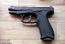 GSh-18 pistol at Celebration of 70th anniversary of the Victory in the Battle of Stalingrad in TSNIITOCHMASH.jpg