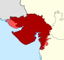 Gujarati language map.svg