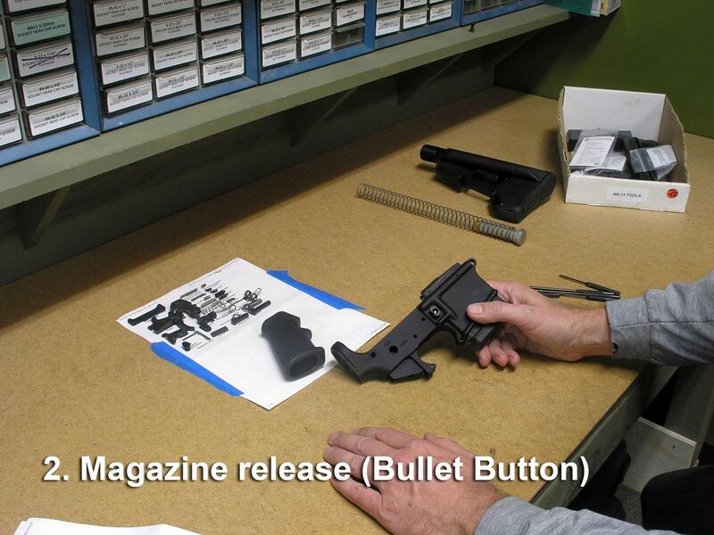 File:How to build an AR-15- Step 2- Magazine release.jpg
