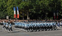 Indian Air Force contingent as a part of the Bastille Day Parade of France, in Paris on July 14, 2009.jpg