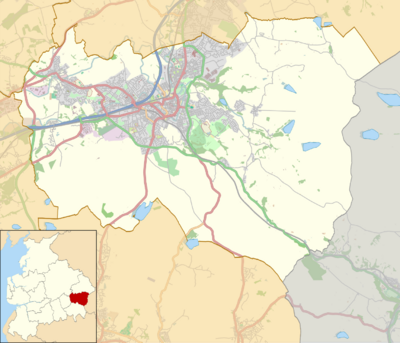 Location map United Kingdom Borough of Burnley.svg