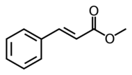 Skeletal formula of methyl cinnamate