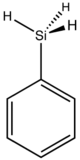 skeletal formula of phenylsilane