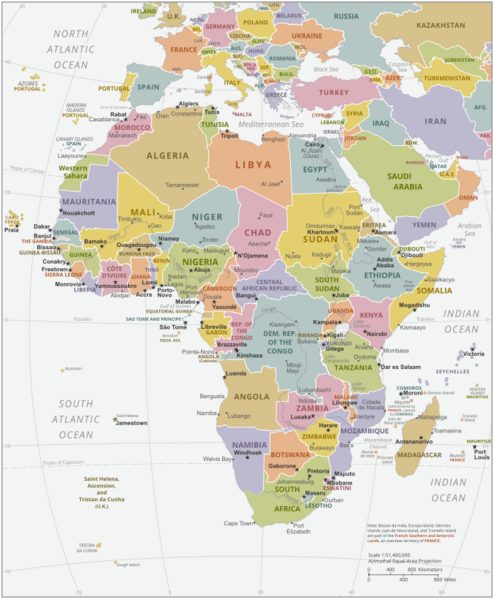 File:Political Map of Africa.svg
