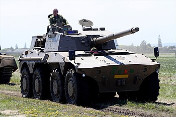 South African Rooikat armoured fighting vehicle