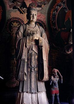 Statue of Hariti (鬼子母 Guizimu) in Shanhua Temple (善化寺 Shànhùasì) in Datong, Shanxi Province, China.jpg