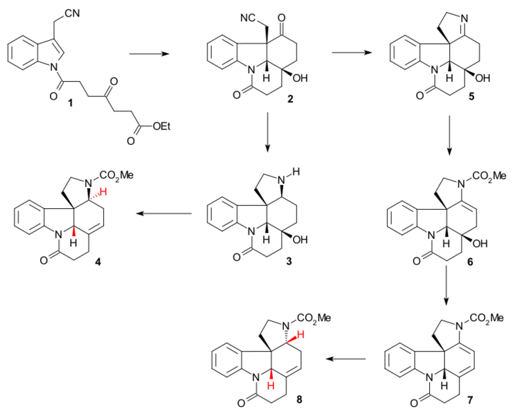 Strychnine total synthesis Beemelmanns 2010