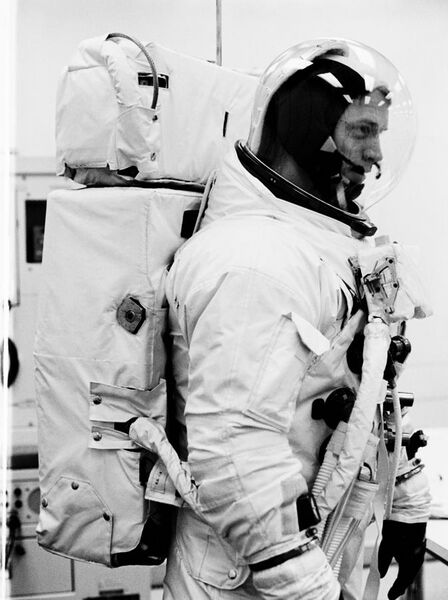 File:Apollo 9 Schweickart with EMU.jpg