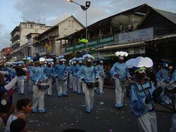 Carnival parade in the streets of Cayenne in 2006.