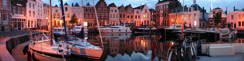 File:City harbor of Goes, the Netherlands.jpg