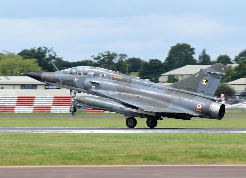 File:Dassault Aviation Mirage 2000N (code 375) of the French Air Force arrives Fairford 7Jul2016 arp.jpg
