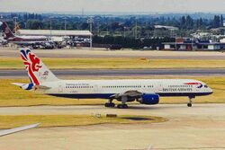 G-BMRC B757-236 BA (Olympic) LHR 11AUG99 (6628805571).jpg