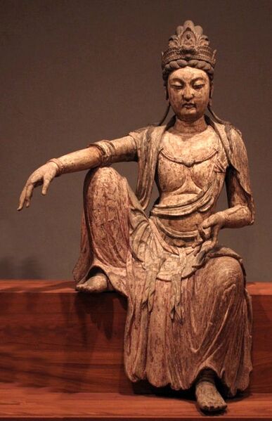 File:Kuan-yan bodhisattva, Northern Sung dynasty, China, c. 1025, wood, Honolulu Academy of Arts.jpg