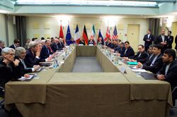 Negotiations about Iranian Nuclear Program - Foreign Ministers and other Officials of P5+1 Iran and EU in Lausanne.jpg