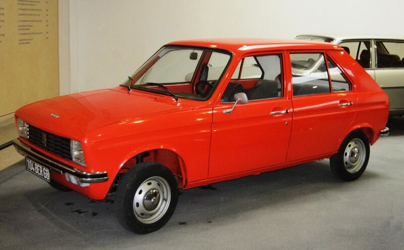 File:Peugeot 104 (early one) at Peugeot Museum in Sochaux.JPG