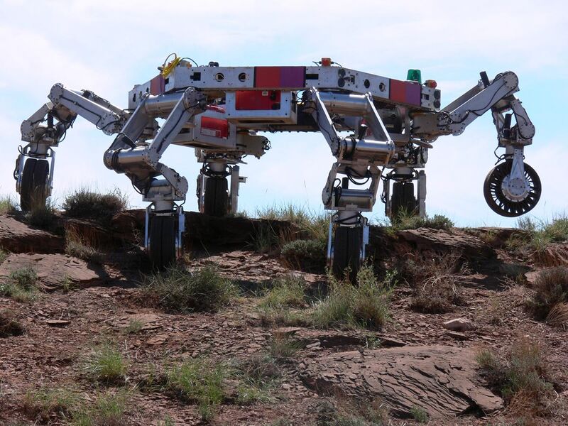 File:ATHLETE robot climbing a hill.jpg