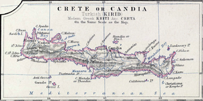 Map of Crete (1861)