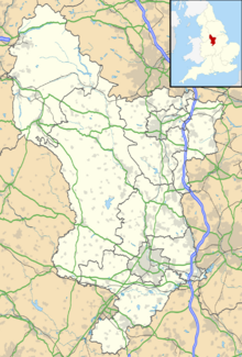 Map showing the location of Treak Cliff Cavern