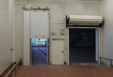 Fire rated vertically sliding gate, fire rated swing door and fire rated roller shutter.