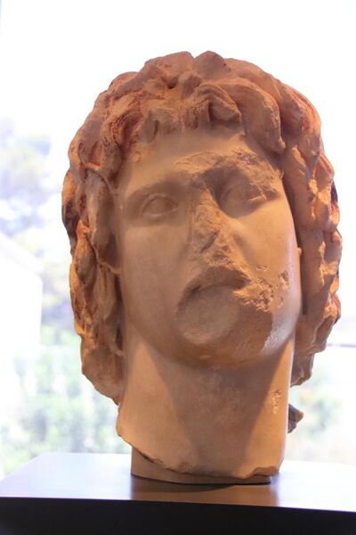 File:Marble Head of Alexander the Great, Beth Shean, 2nd-1st Century BC (28348265957).jpg