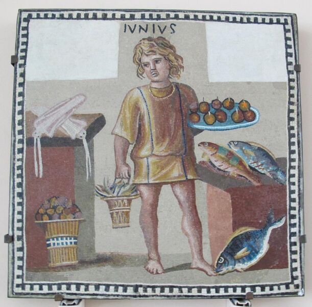 File:Mosaico di un giovane come mese di giugno, III secolo dc..JPG