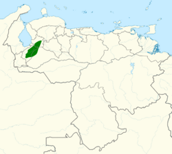 Oxypogon lindenii map.svg