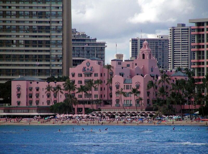 File:Royal Hawaiian Hotel seen from the sea.jpg