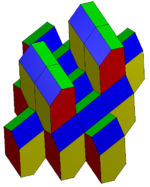 Skew75 gabled rhombohedron honeycomb.png