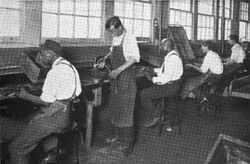 Crocker-Wheeler blind employees on transformer parts.jpg