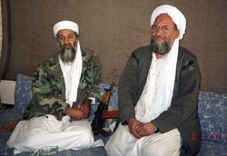 Bin Laden and Al-Zawahiri photographed in 2001