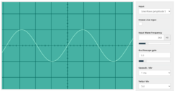 Middle C, or 262 hertz, on a virtual oscilloscope.png