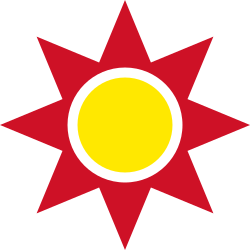 Star of Ishtar on Flag of Iraq (1959–1963).svg