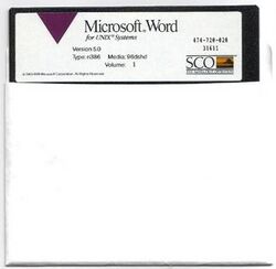 Microsoft Word for Unix floppy disk.jpg