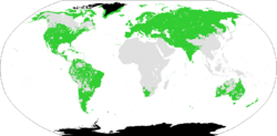 The worldwide distribution of the Eurasiatic macrofamily of languages according to Pagel et al.png