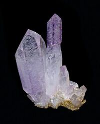 Amethyst crystals.