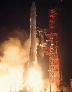 Atlas-Centaur launches with one INTELSAT V satellite.jpg