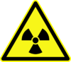 D-W005 Warnung vor radioaktiven Stoffen oder ionisierenden Strahlen ty.svg