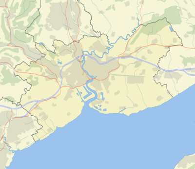 Newport UK map roads and areas 2.svg