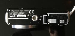 Panasonic Lumix DMC-TZ18 digital camera (2010) from below.jpg