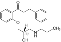 (S)-Propafenon Structural Formula V1.svg