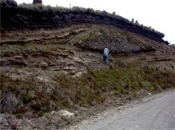 Ash Fall Deposits and Debris Flow at Nevado del Ruiz volcano in Colombia.jpg