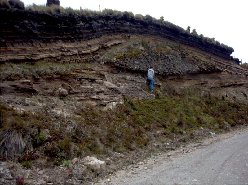 File:Ash Fall Deposits and Debris Flow at Nevado del Ruiz volcano in Colombia.jpg